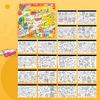 Graffiti Coloring Book Rich Theme Adhesive with Handle Astronaut Pattern Kids Watercolor Graffiti Book Stationery Supply