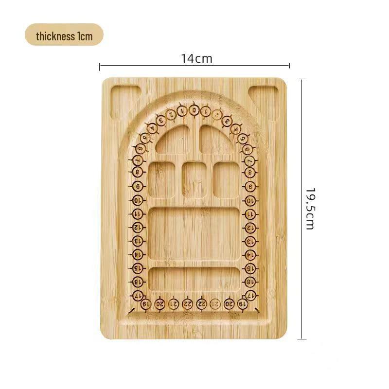 Bamboo Bead Tray - Handmade Multi-Compartment Jewelry Display & Weaving Tool