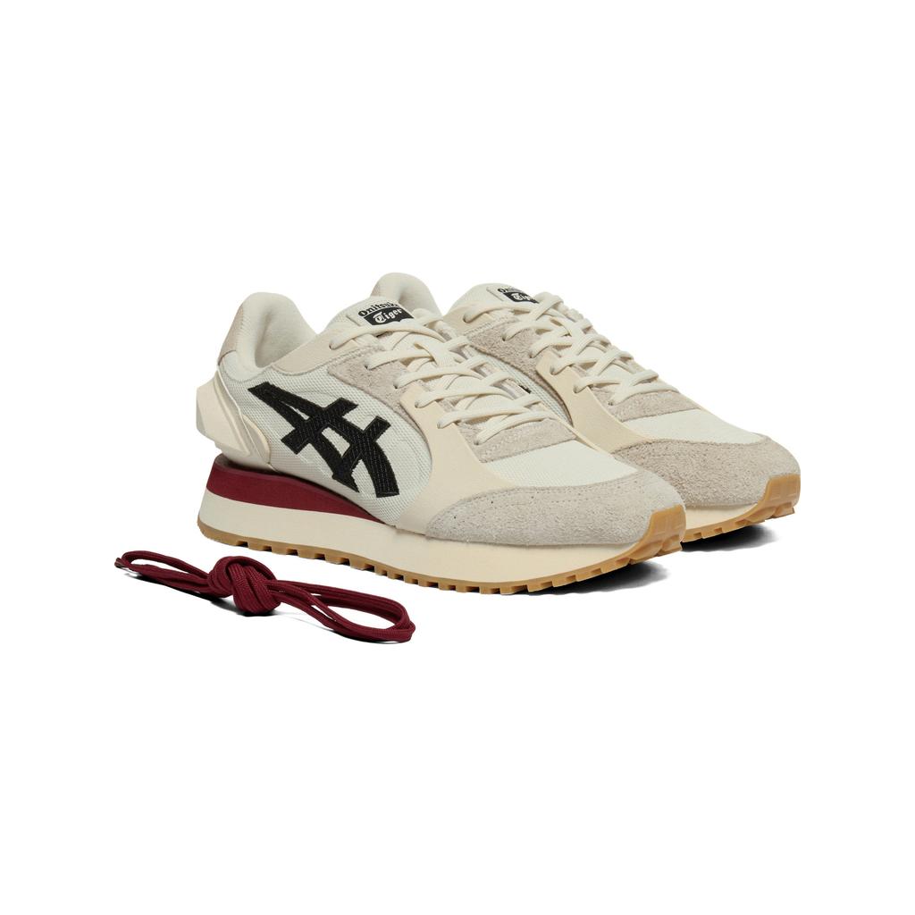 Onitsuka Tiger Moage Co Textile, Split Cow Leather Casual Shoes Unisex Beige/Black 1183B555-200