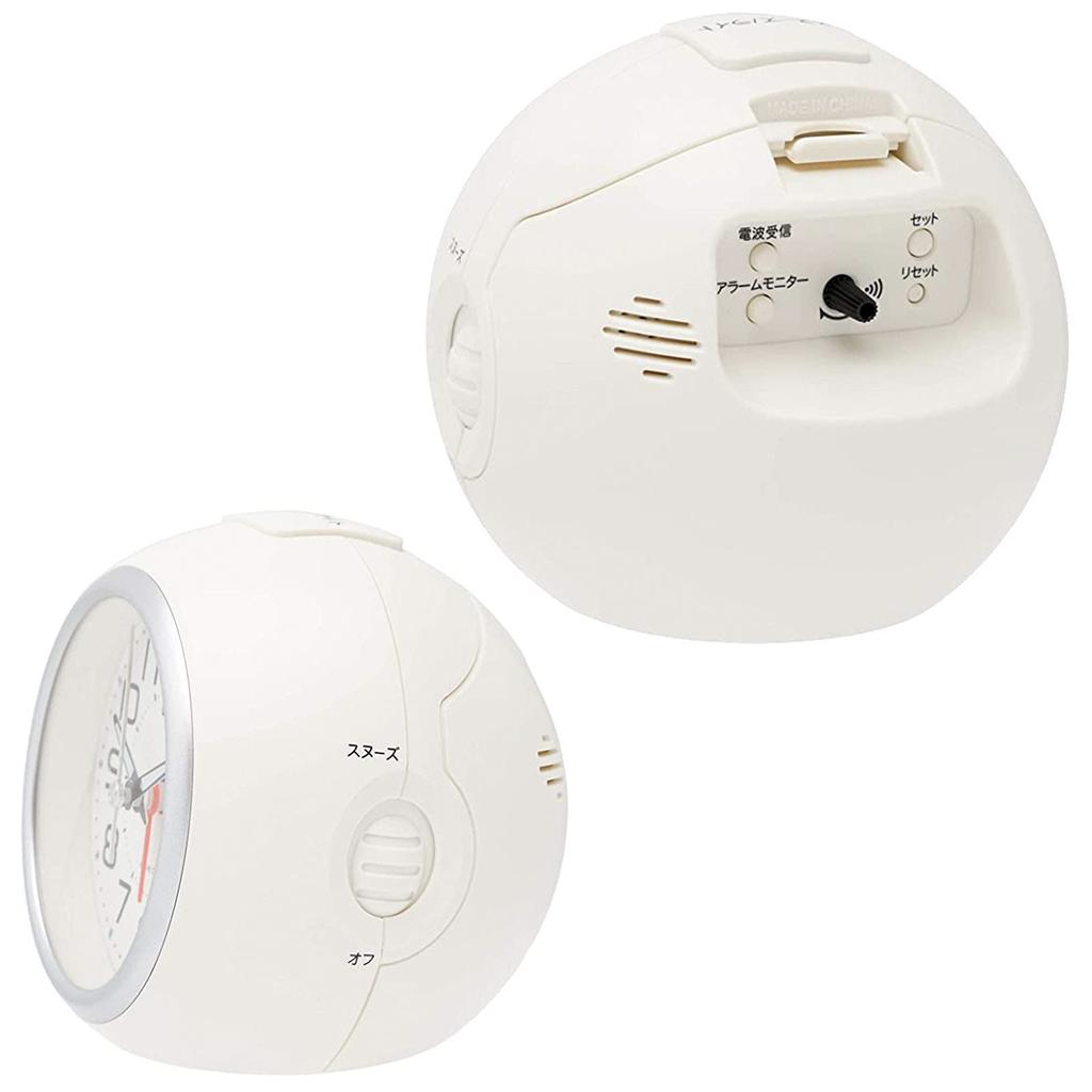 CASIO Alarm Radio with Clock, Controlled, White, Analog, Light, TQ-760J-7JF