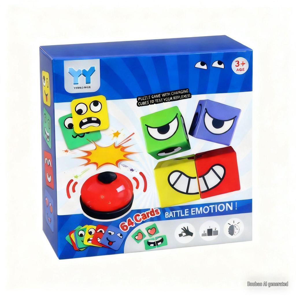 Smile Expression Rubik's Cube: Early Education Puzzle for Kids & Parent-Child Fun