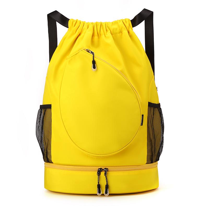 Sport-Kordelzug-Badminton-Rucksack mit großer Kapazität und wasserabweisend