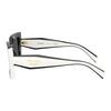 Prada Logo Acetate Square Sunglasses Women sunglasses Black White PRD01S20G08Z