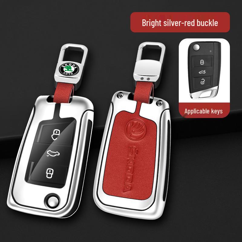 Skoda Key Case for Octavia, Fabia, Kamiq, Superb, Kodiaq, Karoq - Protective Shell