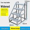 Industrial Three-Step Ladder with Handrail for Household, Warehouse, and Outdoor Use