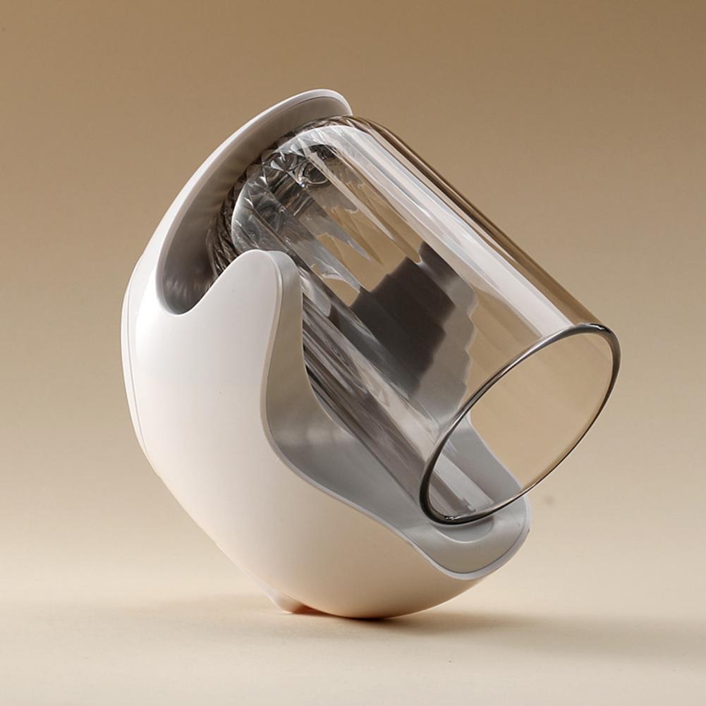 Saugnapf-Zahnbürstenhalter mit Mundspülbecher, spurloser Zahnbürstenständer, wandmontiertes Badezimmer-Zahnbürstenbehälter-Set