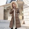 Women's Winter Long Coat Slim Fit Belt Jacket Fashionable Women's Winter Coat Winter Jacket Clothes Snow Wear Hooded Coat
