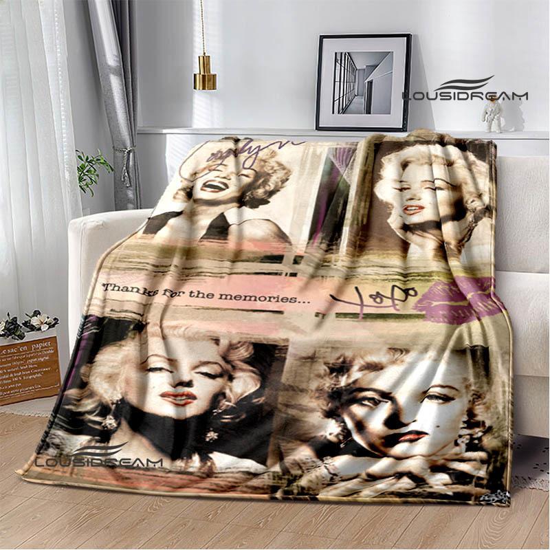Marilyn Monroe Printed blankets picnic blanket Warm Flannel blankets Soft and comfortable blanket bed linings Birthday Gift
