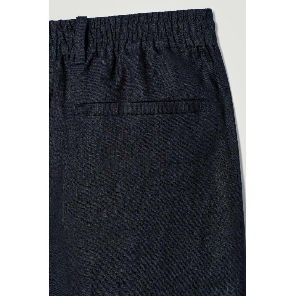 Cos Japan Elastic Linen Straight Leg Pants