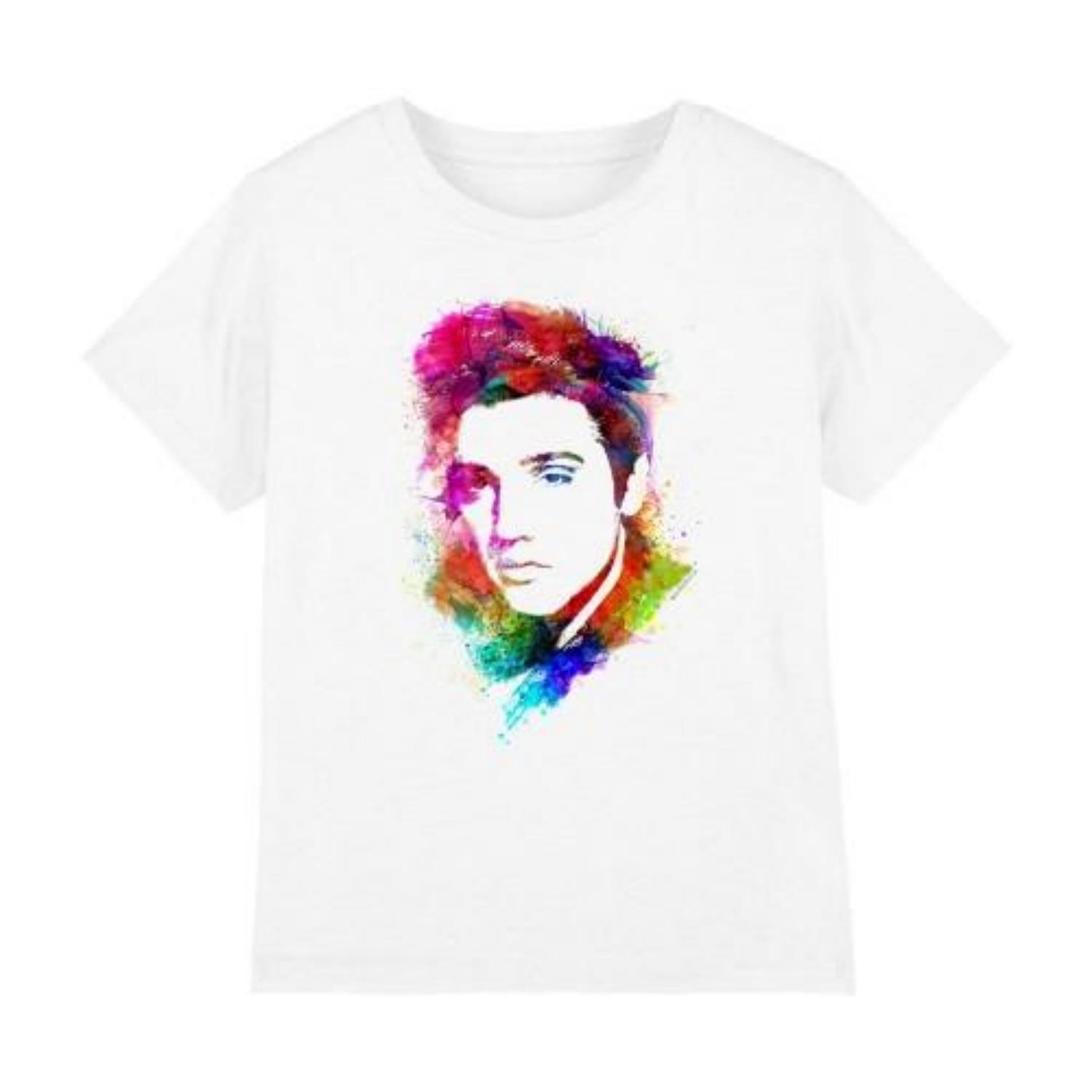 

Elvis Presley Childrens_Kids King Watercolour T-Shirt S