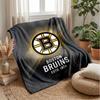 Boston Bruins Flanell Fleece Decke Gemütlich Warm Überwurfdecke für Sofa Bett Reise Ganzjahresgebrauch
