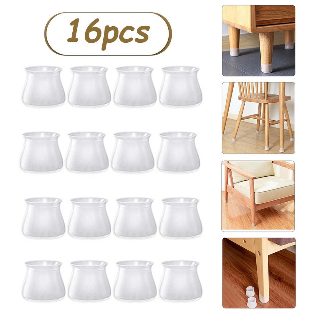 16Pcs/set Chair Foot Pad Cap Cover Chair Table Feet Furniture Leg Pad Protection Protector High quality New Set