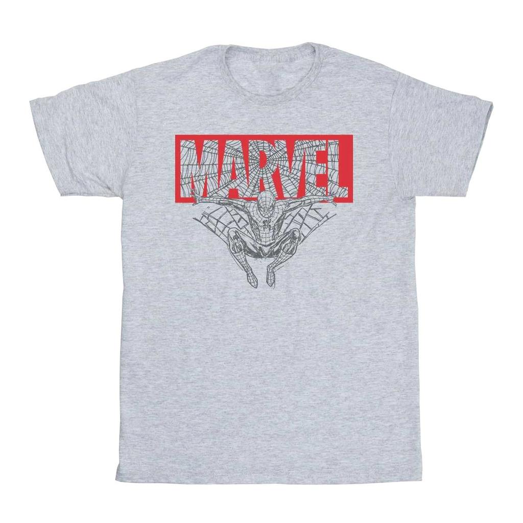Marvel Boys Spider Man Logo Red T-Shirt
