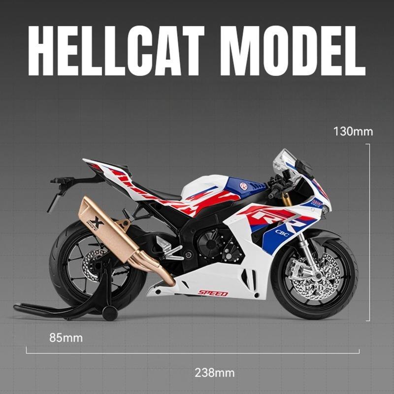 Diecast 1/9 Honda CBR1000RR-R Simulation Alloy Motorcycle Model Heavy Locomotive Children's Toys Gift Ornaments Collection