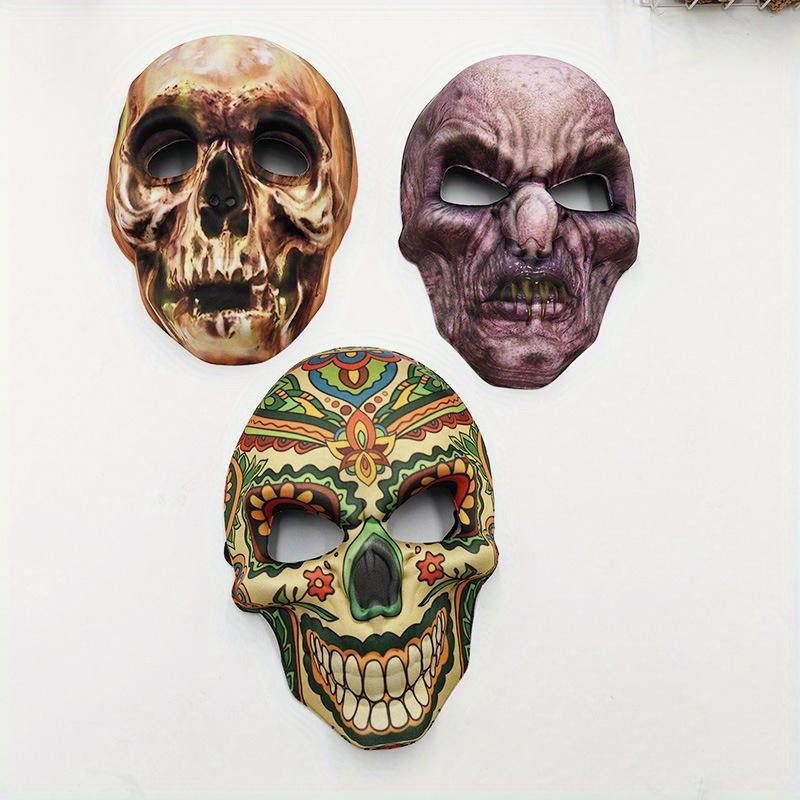 1PC Halloween Skull Terror Mask, Carnival Ball Mask, Atmosphere Mask, Halloween Decoration Prop, Party Mask, Halloween Gift