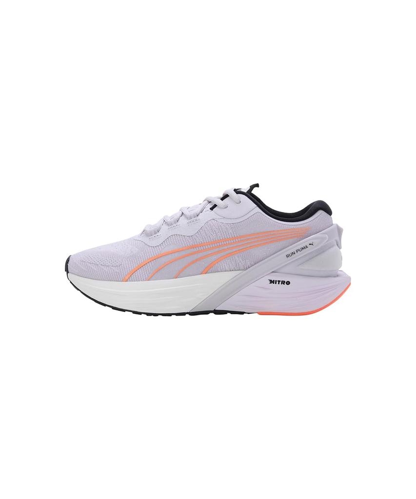 Puma Run Double X Nitro Running Sneakers by 2022 Lavender Size cm (376171) [Worn AYA] Women's Spring/Summer Colorway Fog/Metallic Silver/Neon Citrus,