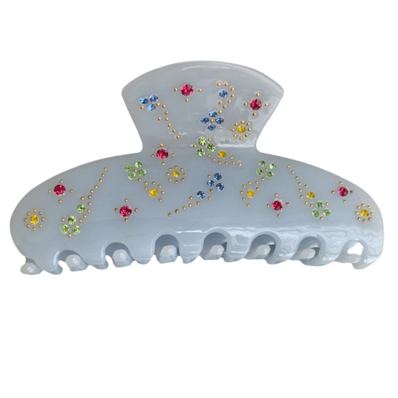 Hair Claws Rhinestones Flower Shark Clip for Female Teens Girl Hair Shaping Clip