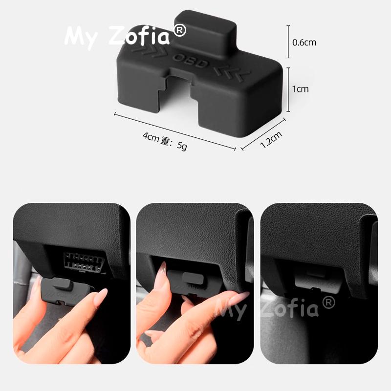For Leapmotor C10 2024 2025 2026 Car Computer diagnostic interface OBD silicone protective cover dust cover Accessories