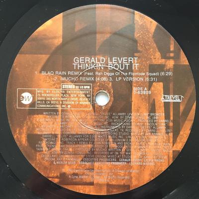 12inch Record GERALD LEVERT - Thinkin' Bout It 063809 EastWest 1998 US Dance & Electronica Used