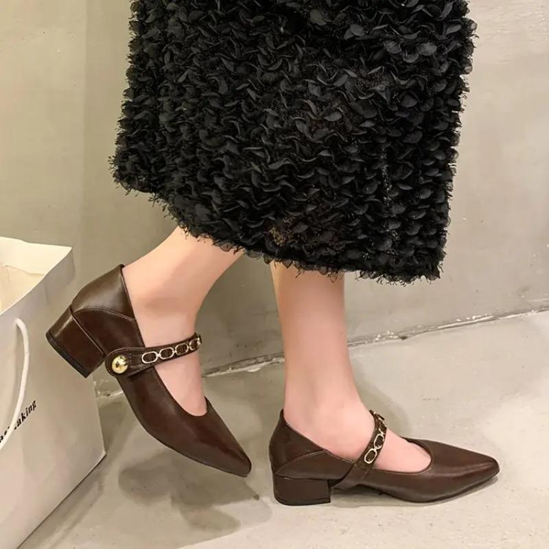 Móda Léto Špičatá špička Dámská obuv Dámské podpatky Modis Ležérní Tenisky Mělká ústa 2025 Šaty na podpatcích Nové Roztomilé