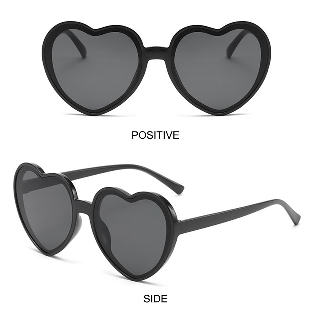 Cute Heart-Shaped Sunglasses Trendy Party Halloween Cosplay Beach Shades Heart Shaped Sun Glasses UV400 Protection Eyewear