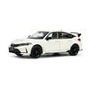 PAUDI MODEL scale 2023 Honda Civic FL5 diecast model mini size 1/64 TYPE-R car, white,