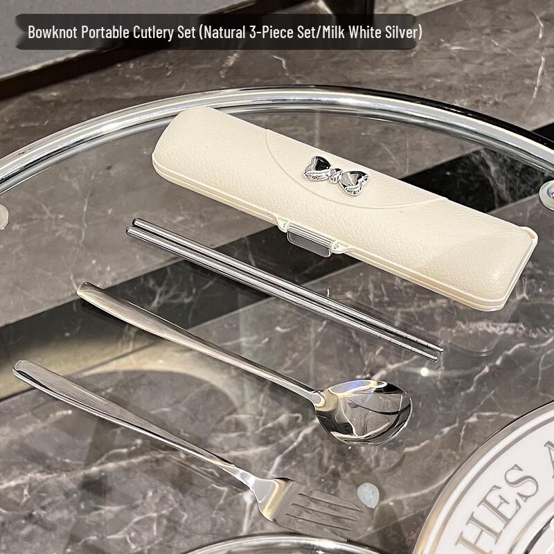 Portable 316 Stainless Steel Chopsticks & Fork Set