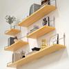 1pc Wall-Mounted Storage Rack Wall-mounted Shelf Floating Shelves For Wall Bookshelves No-Punch Wall Mounted Wood Shelf