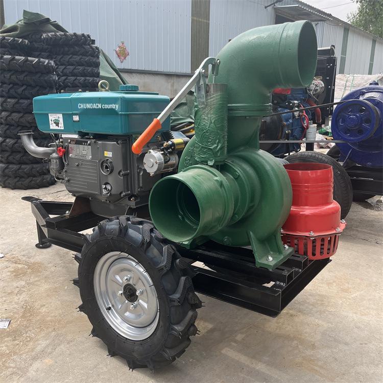 12-дюймовий змішано-потоковий насос для зрошення з високим напором з чотирициліндровим двигуном