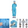 Traje de Monos Protectores Reutilizables de Lujo Con Aislamiento Mejorado a Prueba de Salpicaduras
