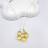Fashion Glass Flower Pendant Necklace Sweet Cool Clavicle Chain Lace up Choker Summer Jewelry Simple Cord Neck Chain