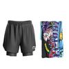 Li Ning Logo Print Quick-Dry Professional Anti-Embarsagement Boxers Swim Trunks Bath Towel Swimwear Men swimwear 607+887