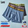 Lee Men's Pure Cotton 10A Antibacterial Boxer Briefs with Mulberry Silk Crotch