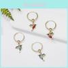 Bird Earrings Alloy Water Drilling Retro Hummingbird Hoop For Gift Shops