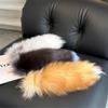Pompoms Plush Tail Keychain Bag Tassel Fur Pendant Keyring Animal Tail Keychain  Car Keyring