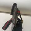[Pre-Owned] Neo Vintage Series Gold Foil Logo Monogram Tiger Head Decorative Striped Shoulder Strap Canvas And Leather Messenger - Excellent #1WKFY6Y