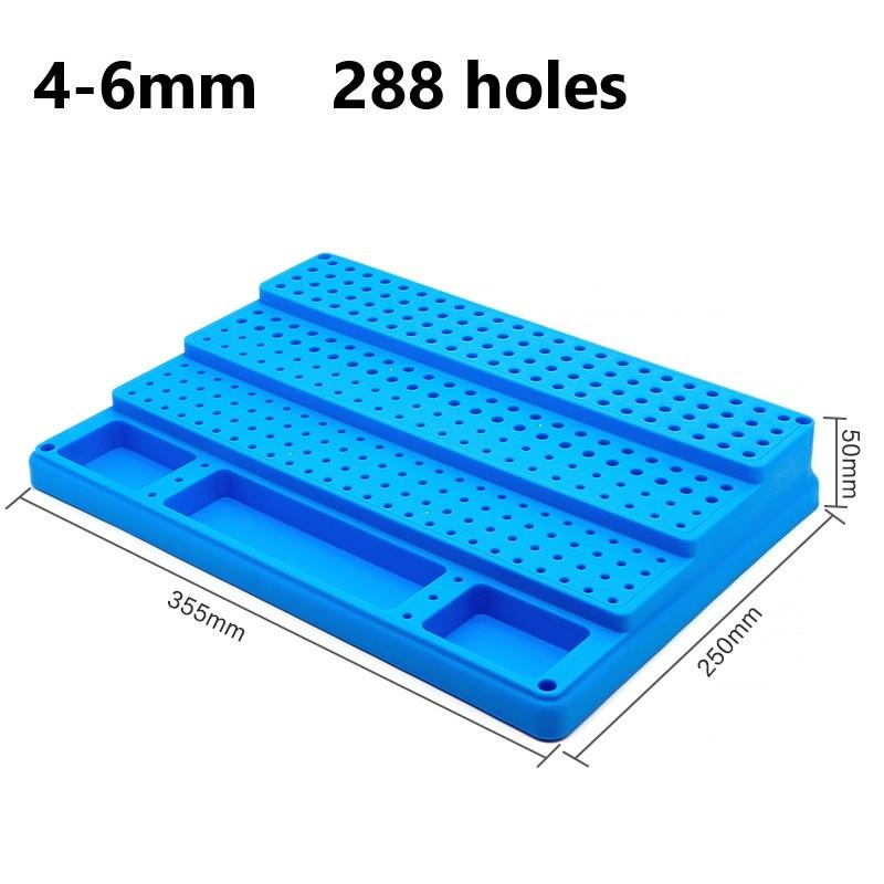 CNC Drill Bit Organizer Featuring a Sturdy Design and Multiple Holes