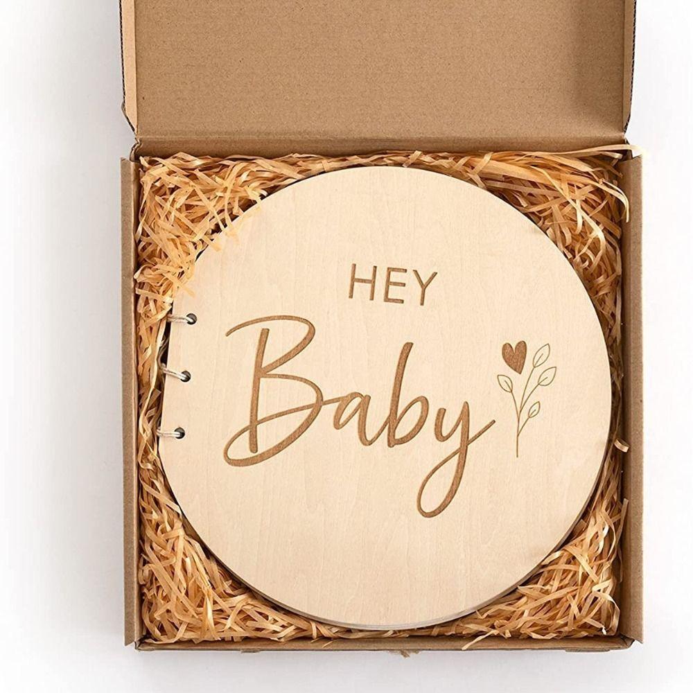 Baptist Party Birthday Message Book Wooden Cover Growth Memo Book Expectant Mothers