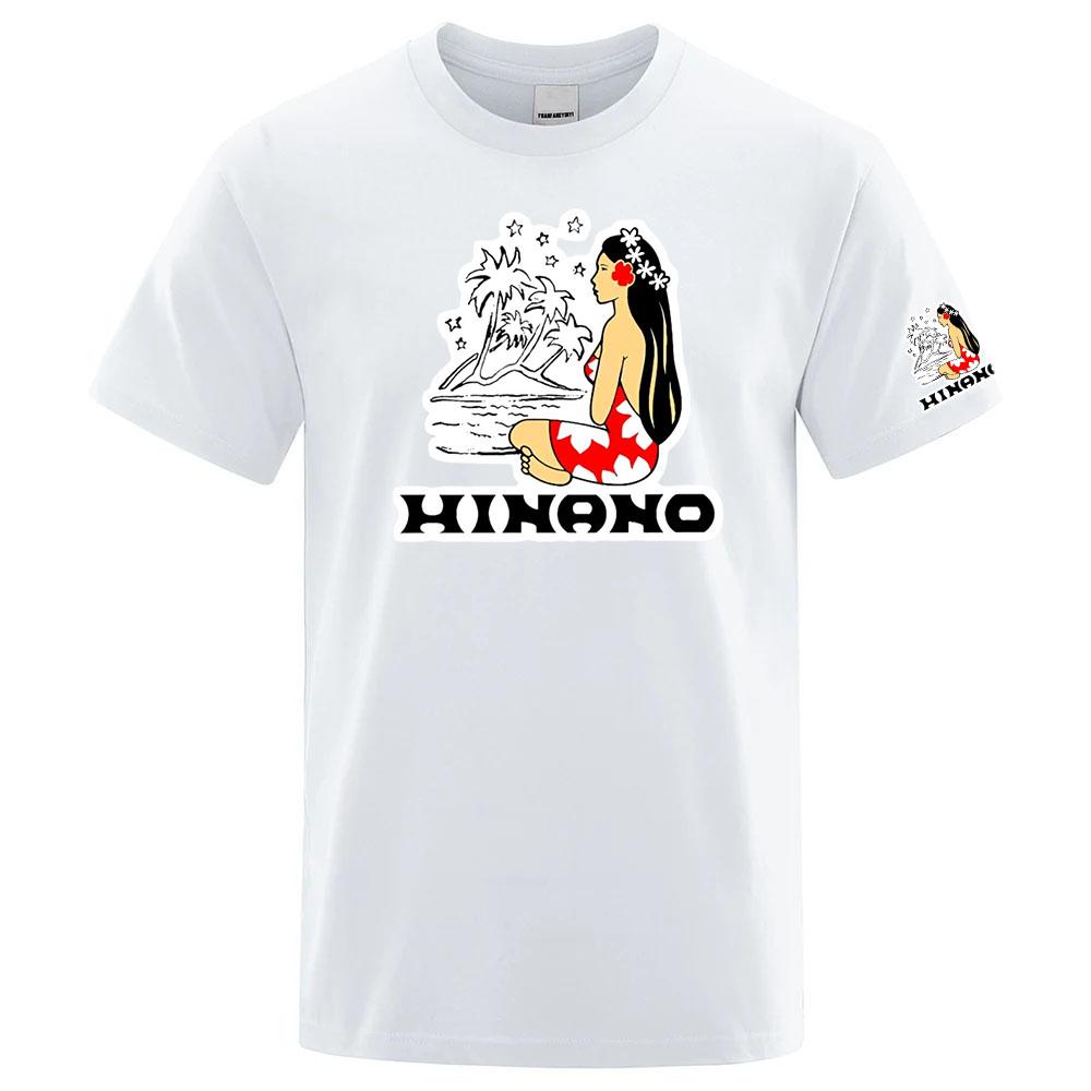 Hinano Tahiti Beer Unisexs Summer Oversize Cotton Premium Fabric Tshirt Casual High Quality Short Sleeves Sports Tshirt