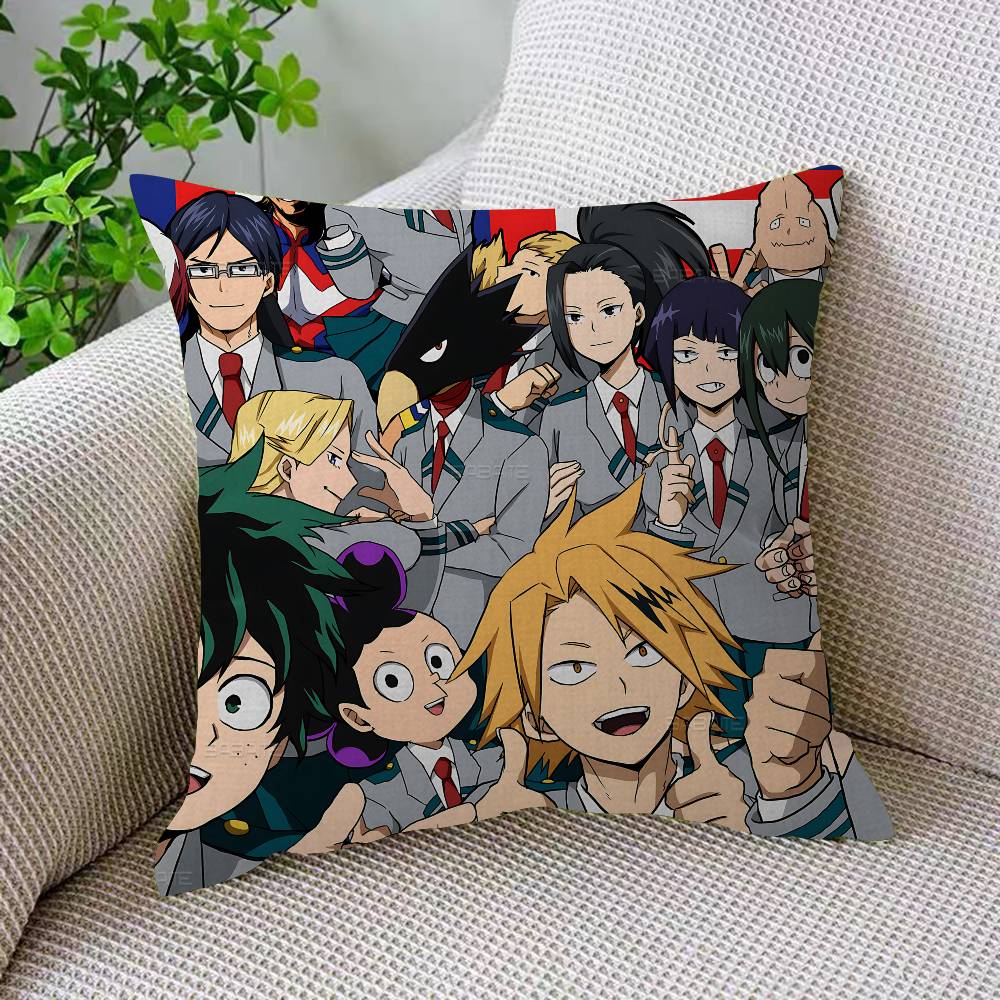 My Hero Academia Cool Cartoon Cushion Cover Pillow Cover Decor Pillowcase Printed Cushion Case for Couch