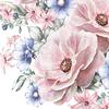 2st/set Väggdekal Dekorativt PVC med hög klibbighet Rosa pionblomma