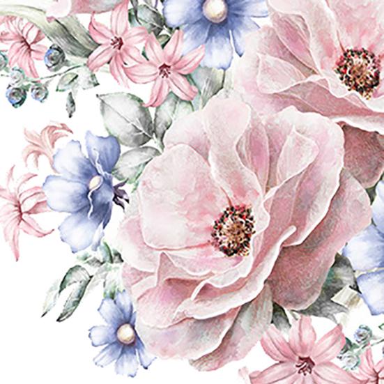 2st/set Väggdekal Dekorativt PVC med hög klibbighet Rosa pionblomma