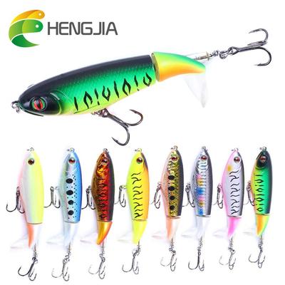 HENGJIA 1pz Esche Artificiali Wobbler Matita Elica Moda Bionica Spigola Luccio Attrezzatura da Pesca Artificiale