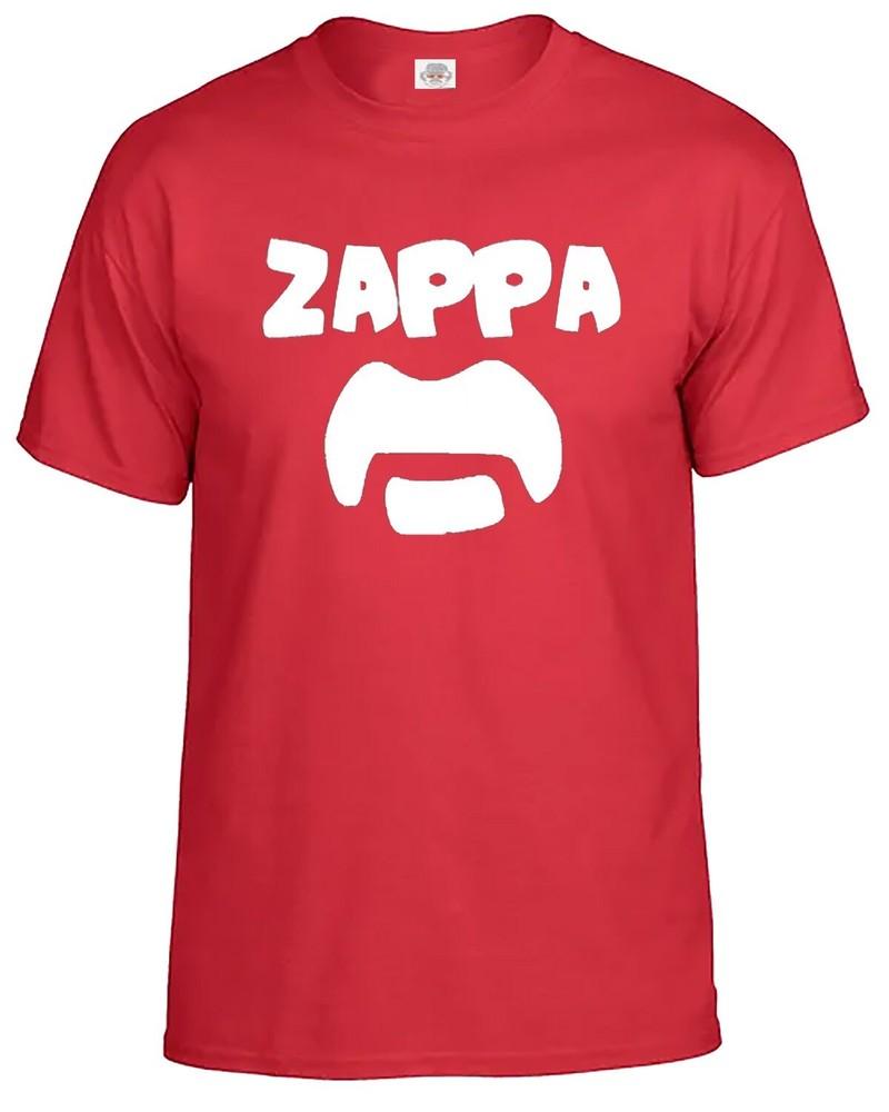 Frank Zappa t-shirt heren snor vintage 70s 80s 90s band stijf rock tee top