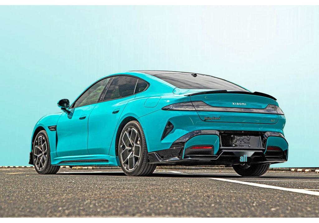 Fits Xiaomi SU7: MC Style Rear Spoiler, Front Lip, Side Skirts, Rear Bumper, and Diffuser Kit