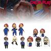 Chucky Bride Doll Toy Figure Keychain Pendant Decoration 5 Ghost Dolls With Bobbleheads 6cm Height