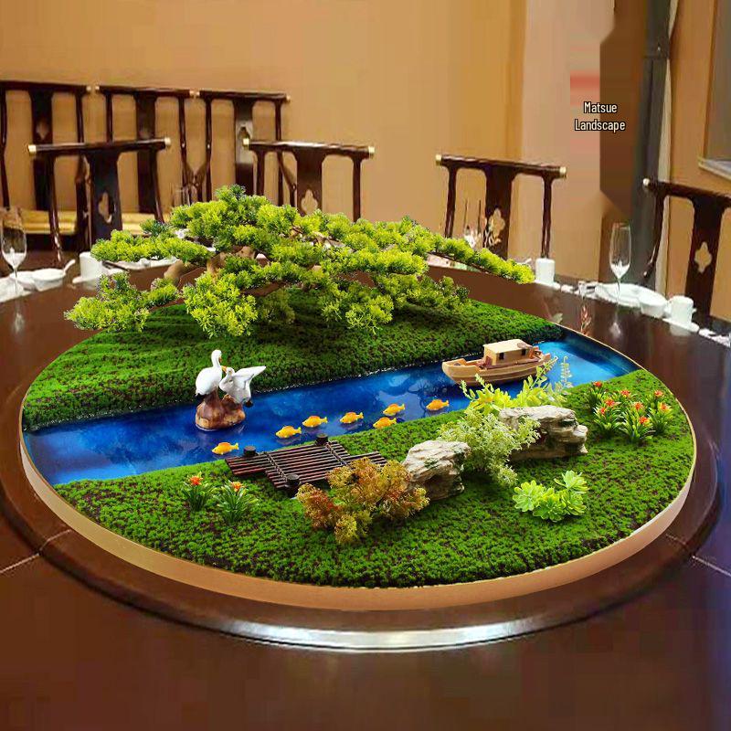 Neues chinesisches Tafelaufsatz: Kreatives künstliches Blumenlandschaftsornament