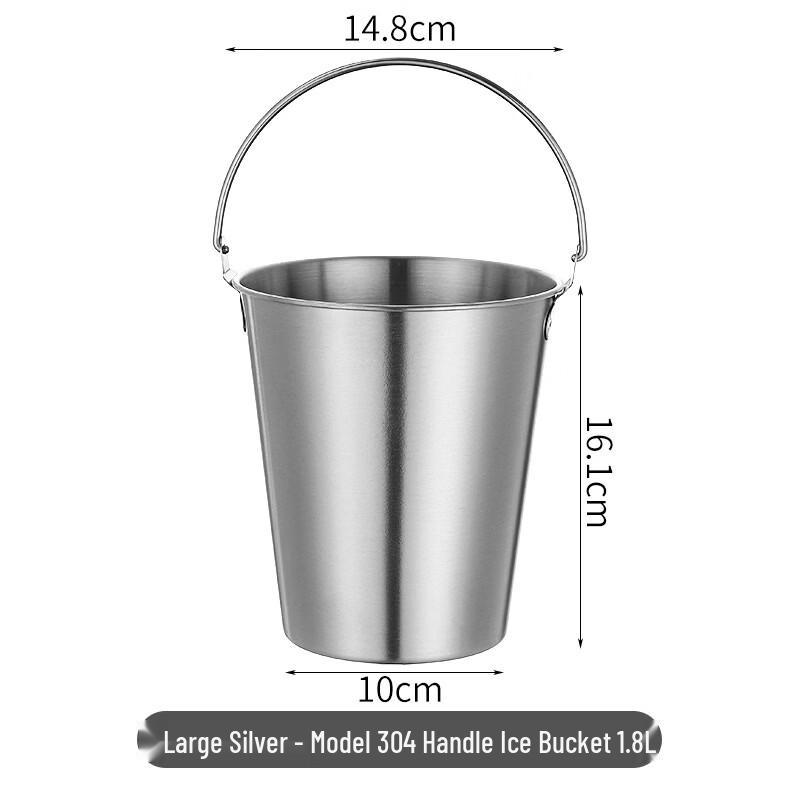 Premium Stainless Steel Ice Bucket