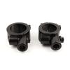 2 SZT. 7/8" Cal 22mm Kierownica Gwint 10mm 8mm 6mm Motocyklowy Uchwyt Lusterek Zacisk Uchwyt Lusterek Wstecznych Adapter Czarny
