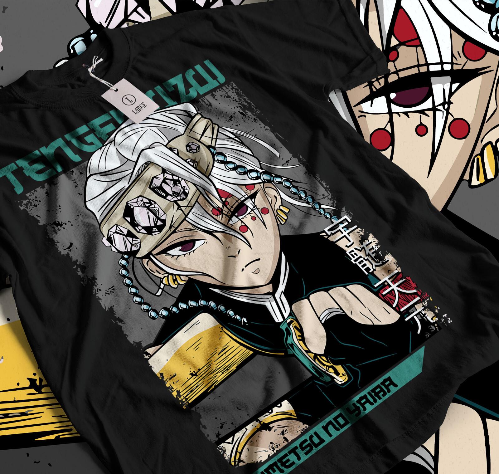 

Tengen Uzui T-Shirt Mens Womens Tees Top Demon Slayer anime Matsuri no kami stronger hashira 015 S